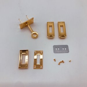 [가죽공예 금속장식] 켈- 클러치장식 세트 (금)